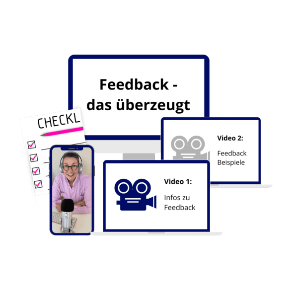 Mockup für Selbstlernkurs Feedback